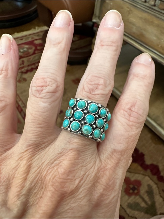 Jay King Jewelry - Jay King Turquoise Multi-Stone Wide Band Ring